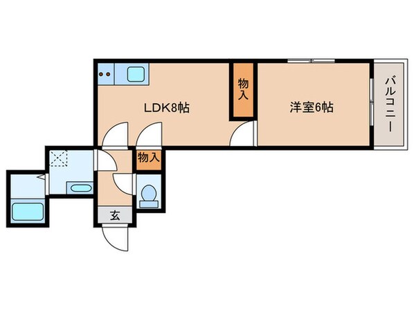 アトレーユ深江の物件間取画像